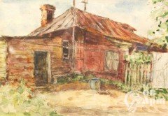 Акварель "Домик"